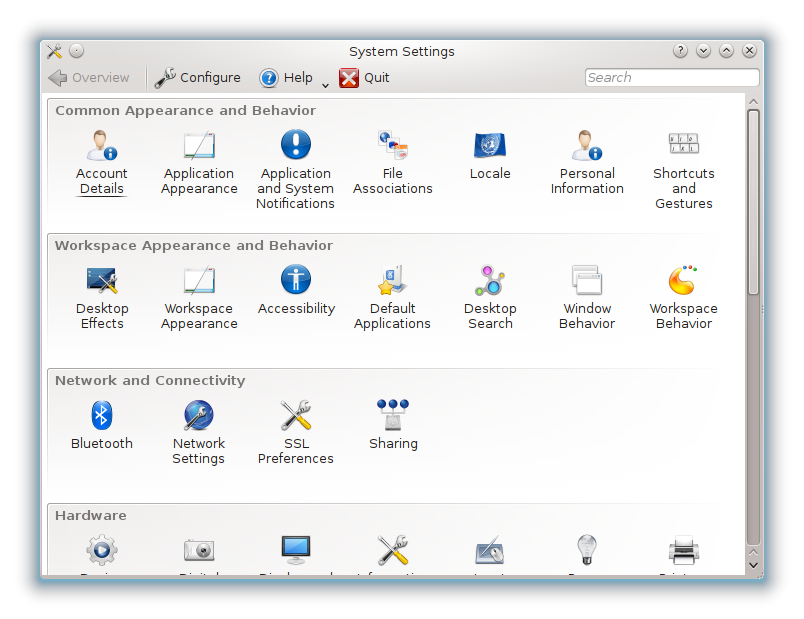 KDE4-系统设置