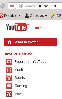 YouTube HK